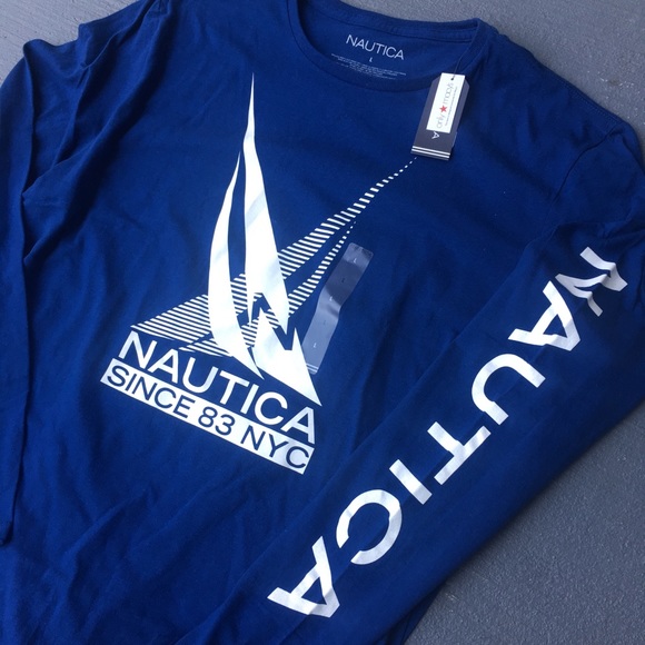 Royal blue nautica shirt Clearance